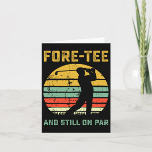 Funny 40th Birthday Golf Pun Golfing 40 Year Old G Card