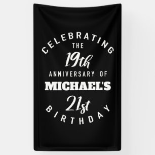 Funny 40th Birthday Personalised Banner