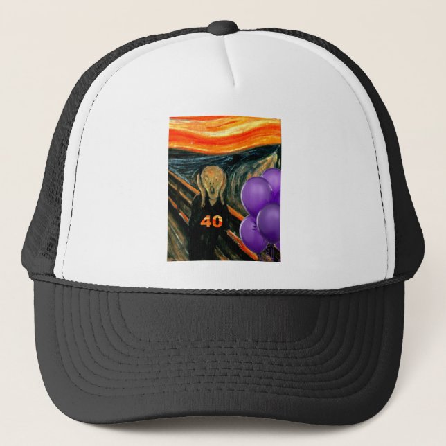 Funny 40th Birthday Trucker Hat (Front)