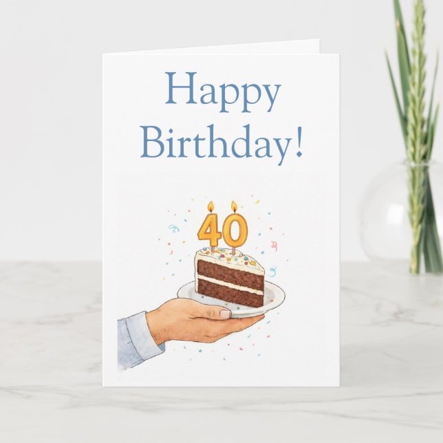 Funny 40th card (Front)