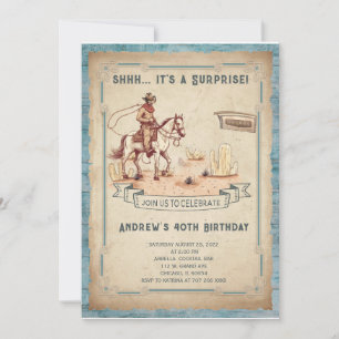 Funny 40th Mens Birthday Party  Invitations