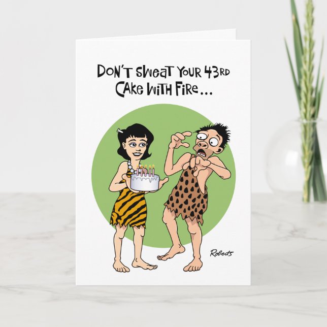 Funny 43rd Birthday Card (Front)