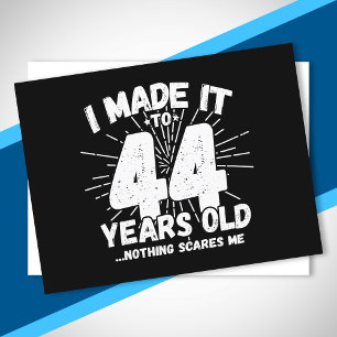 Funny 44th Birthday Quote Sarcastic 44 Year Old Postcard