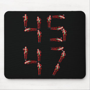 Funny 45 47 Trump Dance Santa Claus Christmas Xmas Mouse Mat