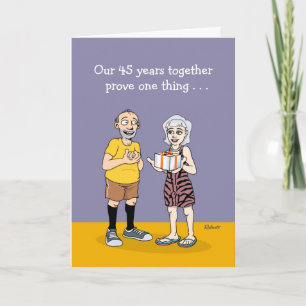 Funny 45th Anniversary Card