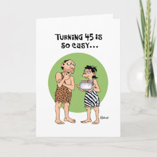 Funny 45th Birthday Card