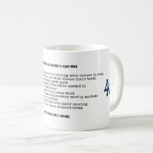 FUNNY 45th Wedding Anniversary Personalised Coffee Mug
