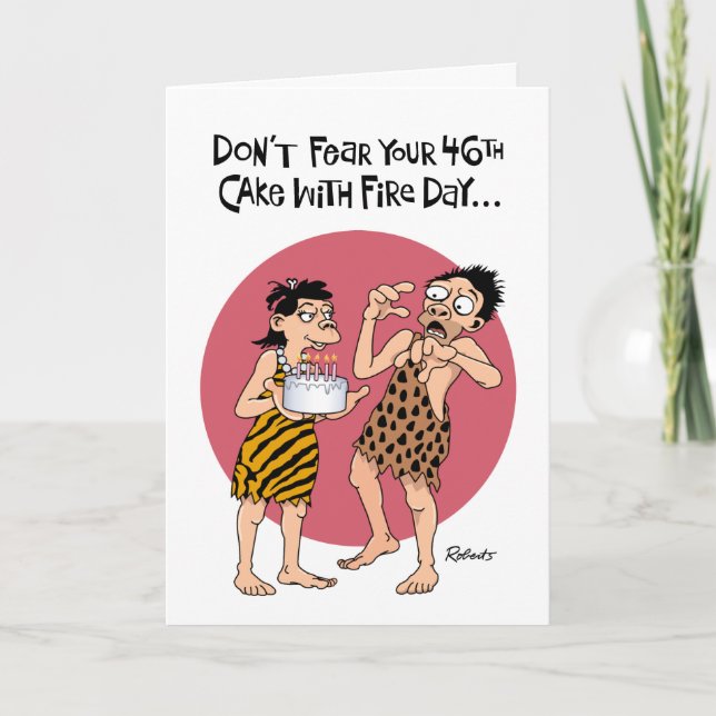 Funny 46th Birthday Card for Men (Front)