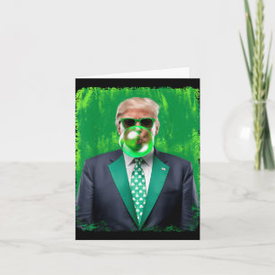 Funny 47th President St Patricks Day Irish Trump B Card