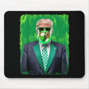 Funny 47th President St Patricks Day Irish Trump B Mouse Mat