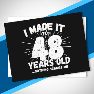 Funny 48th Birthday Quote Sarcastic 48 Year Old Postcard