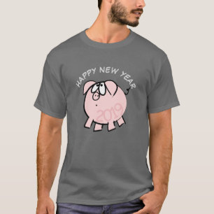 Funny 4 Cartoon Illustration Pig Year Zodiac Man T T-Shirt