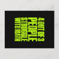Funny 4 Out Of 3 People Struggle With Math Design
