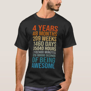 Funny 4th Birthday 4 Years Old Meter 4 Year Old T-Shirt