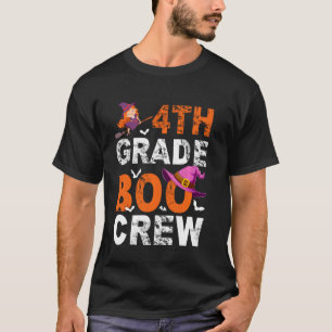 Funny 4th Grade Halloween Teachers Students Pumpki T-Shirt
