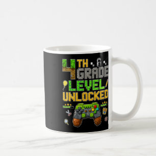 Funny 4th Grade Level Unlocked Ck To School Gamer Coffee Mug