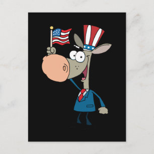Funny 4th July Cartoon Postcard