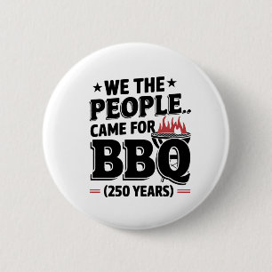 Funny 4th Of July 250th July Anniversary 6 Cm Round Badge