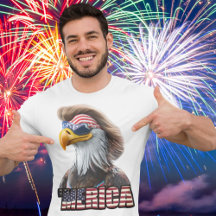 Funny 4th of July: American Bald Eagle and Mullet