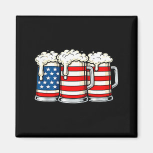 Funny 4th of july beer loving dad drinking men usa magnet