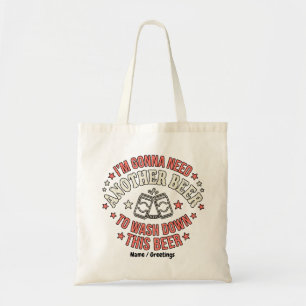 Funny 4th of July Beer Shirt Retro Another Beer Tote Bag