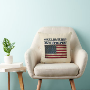 Funny 4th of july cushion