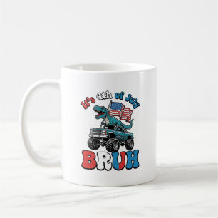 Funny 4th of July Dinosaur Monster Truck Shirt_1 Coffee Mug