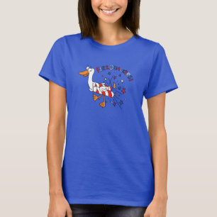 Funny 4th of July Duck Cute Kids T-Shirt