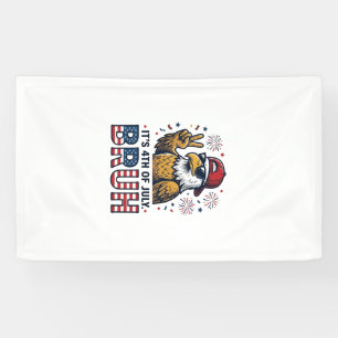 Funny 4th of July Eagle Bruh Patriotic Shirt Desig Banner