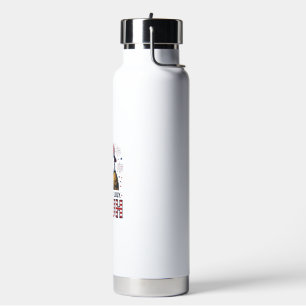 Funny 4th of July Eagle Bruh Patriotic Shirt Desig Water Bottle