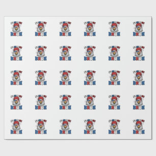 Funny 4th of July Eagle Bruh Patriotic Shirt Desig Wrapping Paper