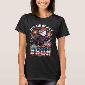 Funny 4th of July Eagle Design T-Shirt