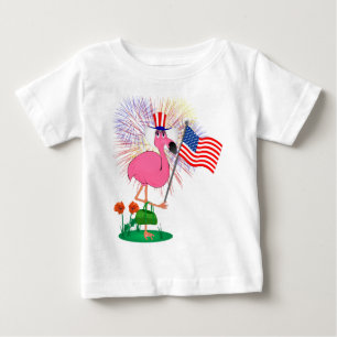 Funny 4th of July Flamingo Shirt
