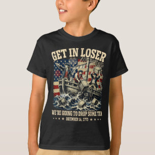 Funny 4th Of July Get In Dropping Some Tea 1773 T-Shirt
