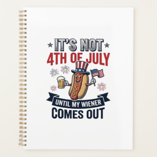 Funny 4th Of July Hot Dog Vintage Patriotic Shirt_ Planner