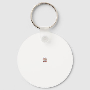 Funny 4th of July Hot Dog Vintage Shirt Design_1 Key Ring