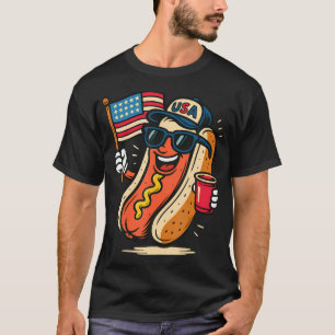Funny 4Th Of July Hotdog Fourth Of July Patriotic T-Shirt