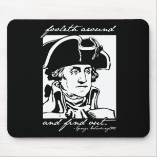 Funny 4th Of July July 4th George Washington Foole Mouse Mat