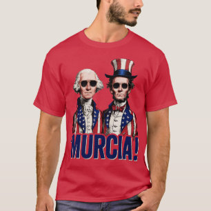 Funny 4th of July Murica Patriotic George Washingt T-Shirt