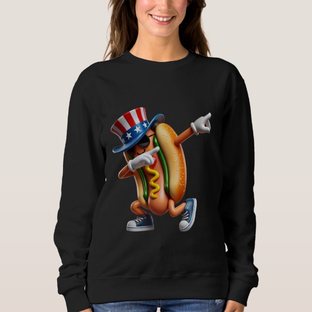 Funny 4th of July of HotDog Sweatshirt (Front)