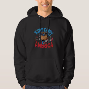 Funny 4th Of July Patriotic USA Stay Cappy America Hoodie