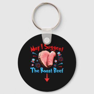 Funny 4th Of July Raunchy Humour Key Ring