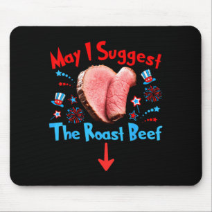 Funny 4th Of July Raunchy Humour Mouse Mat