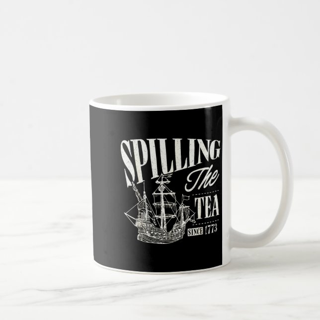 Funny 4th Of July Slling The Tea Since 1773  Coffee Mug (Right)