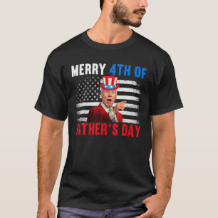 Funny 4Th Of July Tee - Joe Biden Merry 4Th Of Fat