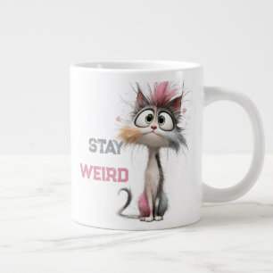 Funny 50 Plus Cat Aging Large Coffee Mug