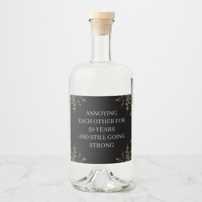 Funny 50th anniversary label (Front)