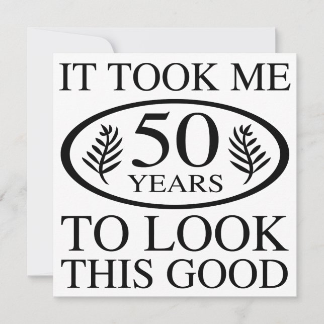 Funny 50th Birthday Card (Front)
