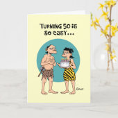 Funny 50th Birthday Card (Yellow Flower)