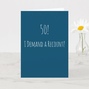 Funny 50th Birthday Card